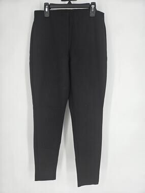 Theory Black Career Pants Skinny Stretchy Waist Women's 10